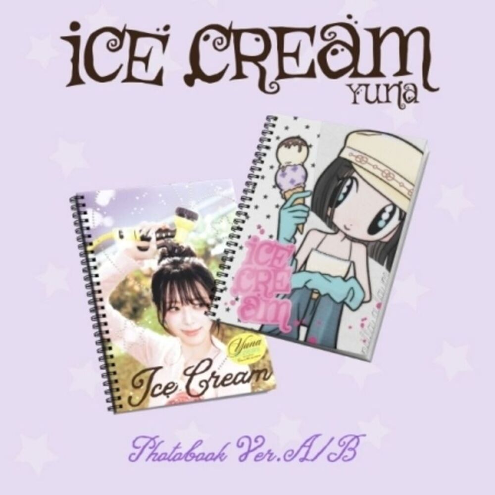 Yuna ( Itzy ) - Ice Cream - Photobook Version - Random Cover  CD